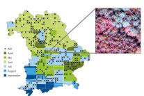 Bayernkarte mit verorteter Datenüberlagerung von Luftbild und CIR-Luftbild