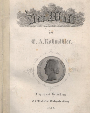 Titel des Roßmäßler-Buches "Der Wald" von 1863