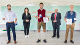 Gruppenbild der Meisterpreisträger Fachagrarwirt Baumpflege und Baumsanierung