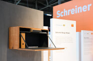 Wand-Schreibtisch aus Holz