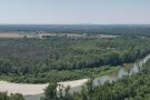 Luftaufnahme der Isar mit den Isarauen.