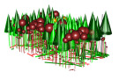Modell eines Naturwaldreservates