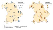 Die Niederschlags- und Temperaturkarten Bayerns lassen einen warmen September und einen kälteren Oktober 2012 erkennen. 