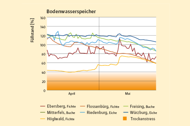 Bodenwasserspeicher Verlauf