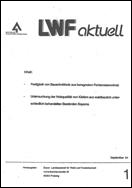 Titelseite der LWF-aktuell-Ausgabe: "Bauschnittholz und Holzqualität Rahmen"
