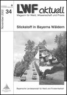 Titelseite der LWF-aktuell-Ausgabe: "Stickstoff in Bayern"