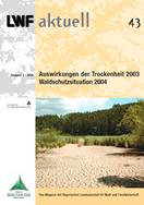 Titelseite der LWF-aktuell-Ausgabe: "Auswirkungen der Trockenheit 2003"