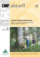 Titelseite der LWF-aktuell-Ausgabe: "Zweite Bundeswaldinventur"