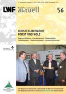 Titelseite der LWF-aktuell-Ausgabe: "Cluster-Initative Forst und Holz"