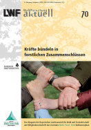 Titelseite der LWF-aktuell-Ausgabe: "Forstliche Zusammenschlüsse" 