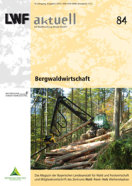Titelseite der LWF-aktuell-Ausgabe: "Bergwaldwirtschaft"