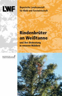 Titelseite dees Faltblatts "Rindenbrüter"