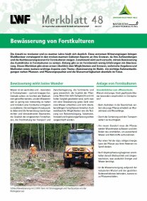 LWF-Merkblatt Bewässerung von Forstkulturen - Deckblatt