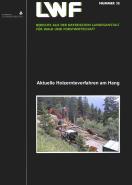 Titelseite der LWF-Wissen-Ausgabe: "Aktuelle Holzernteverfahren am Hang"