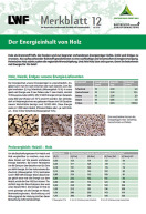 Titel Merkblatt 12 Energiegehalt von Holz