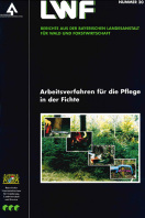 Titelseite der  LWF Wissen Ausgabe "Fichtenpflege"