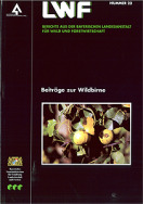 Titelseite der LWF-Wissen-Ausgabe: "Beiträge zur Wildbirne"