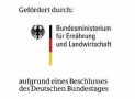 Logo über die Förderung durch Bundeslandwirtschaftsministerium.