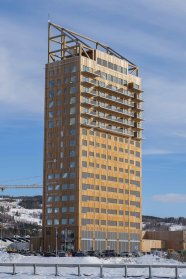 Ein Hochhaus aus Holz