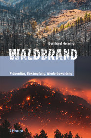 Buchcover mit Waldbrand und zerstörter Waldfläche