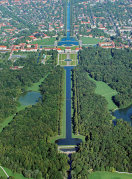 Luftbild von Schloss Nymphenburg